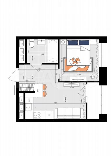 1-к. квартира, 33,5 м², 10/19 эт.