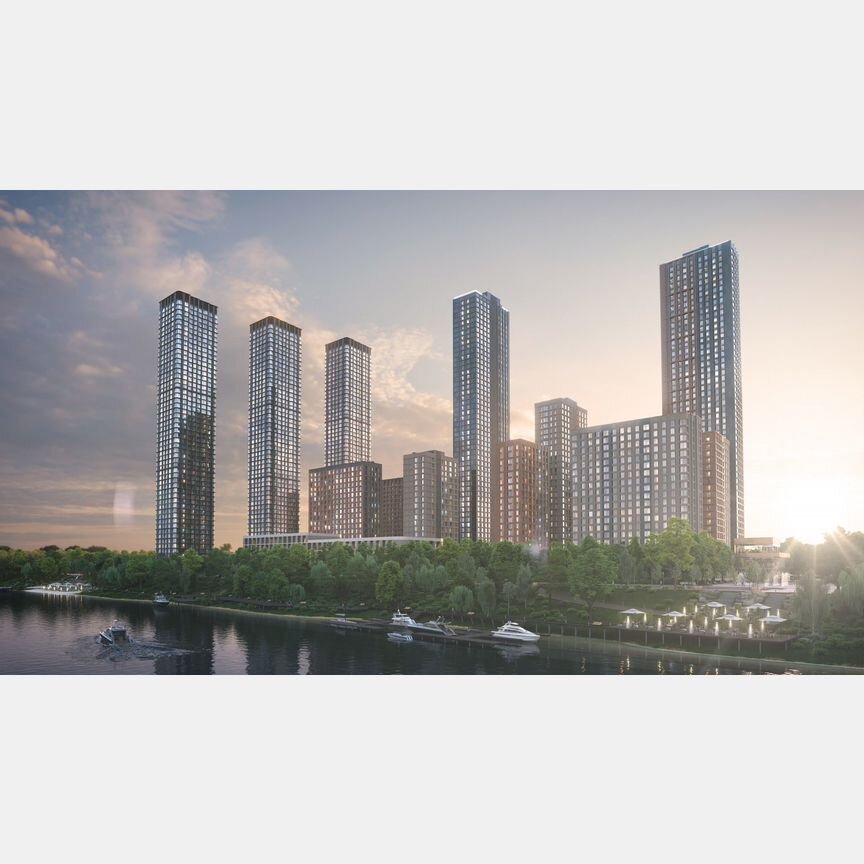 1-к. квартира, 39,7 м², 12/53 эт.