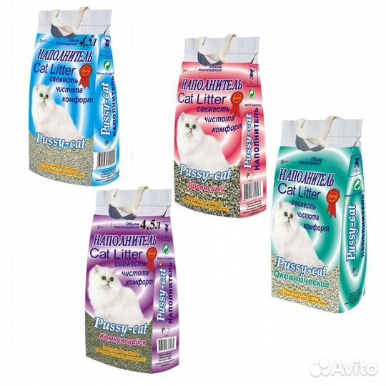 Наполнители для кошек (в ассортименте)