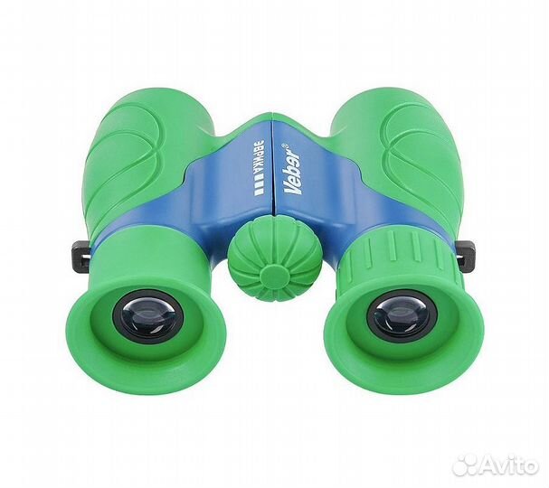 Бинокль детский Veber Эврика 6x21 зеленый/синий