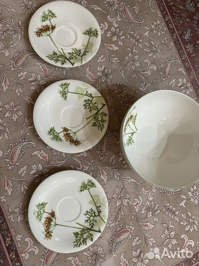 Салатник с пирожковыми тарелками оригинал