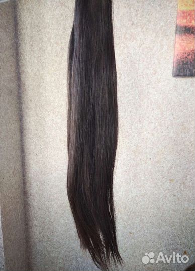 Волосы на заколках натуральные