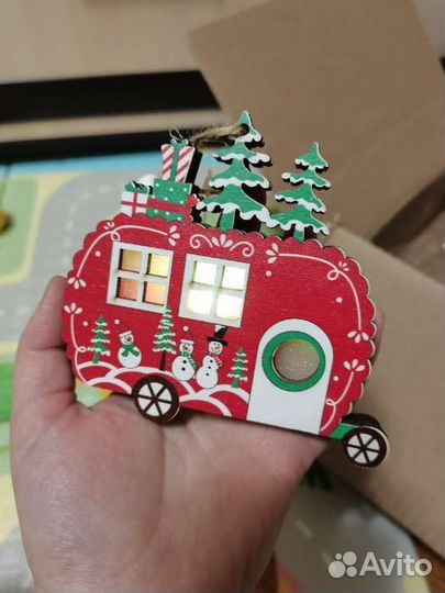 Светящиеся подвески на елку дерево