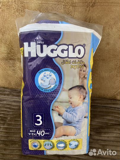 Подгузники hugglo 3
