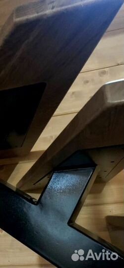 Лестница прямая на металлокаркасе