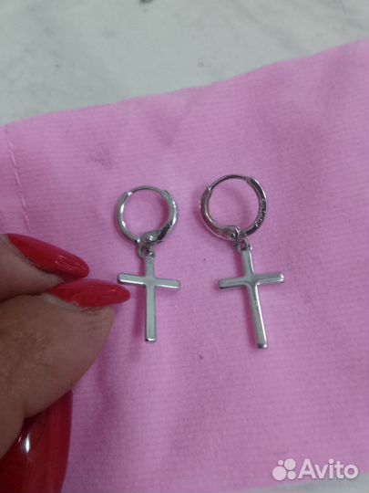 Серьги серебро