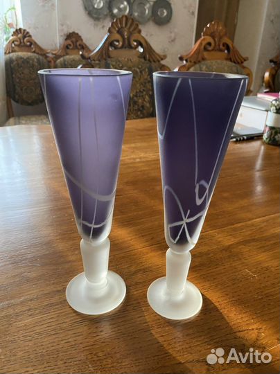 Набор бокалов для вина (+ваза, подставка, яболоко)