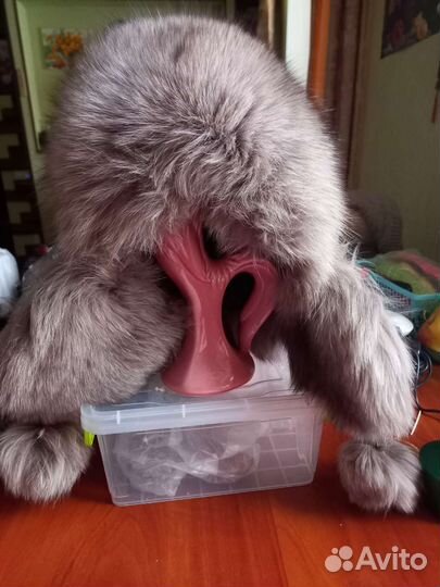 Шапка женская песец