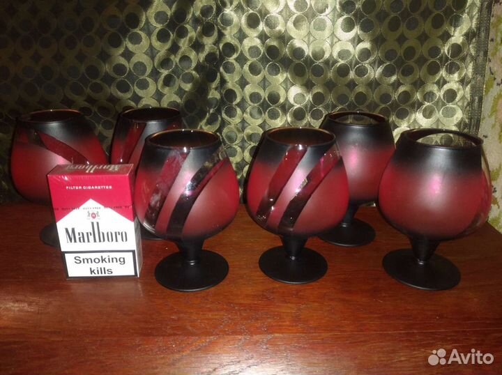 Бокалы стекло винтаж