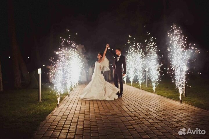 Тяжелый дым/ Холодные фонтаны/Световое оформление