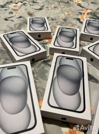 Муляж в коробке iPhone 15 pro титановый