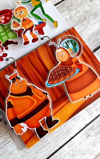 Лунтик игра на липучках