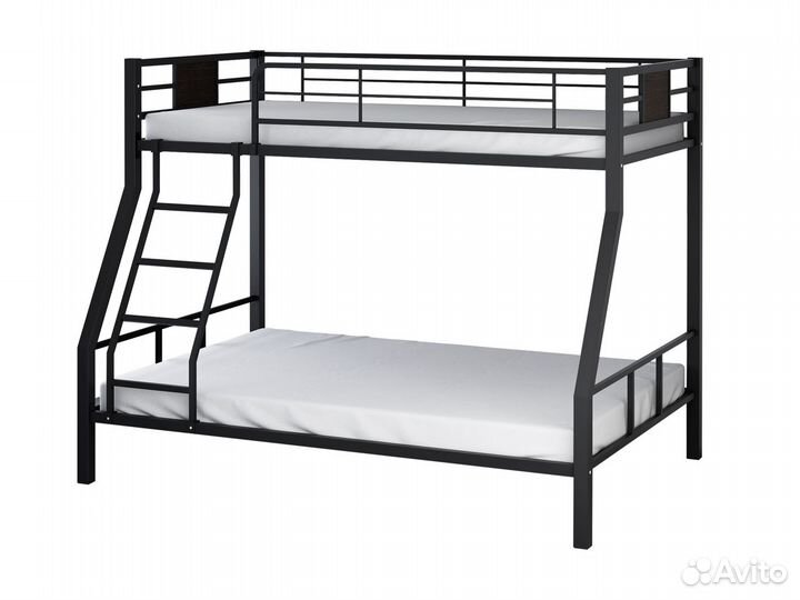 Двухъярусная кровать Гранада подрасковая, металл
