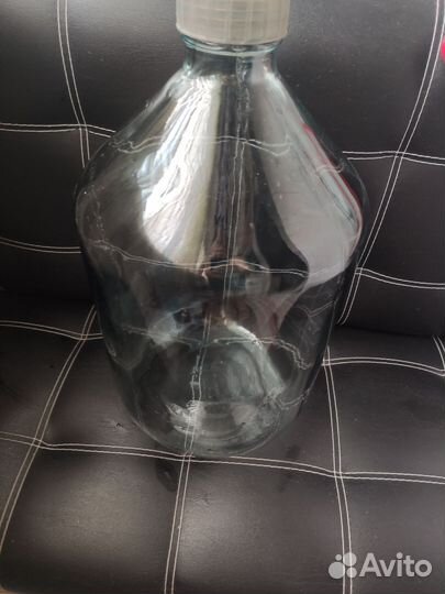 Бутылка стеклянная 10л