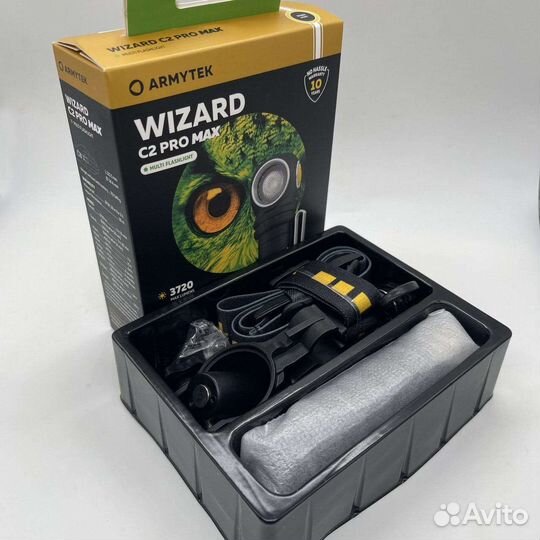 Фонарь Armytek wizard C2 PRO MAX magnet USB белый