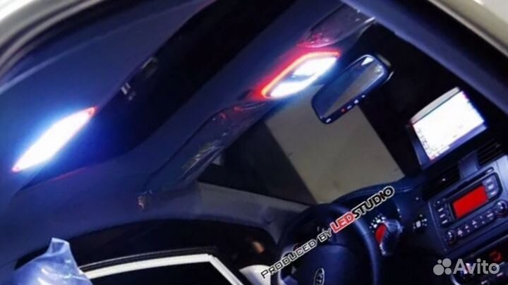 Led подсветка центрального плафона KIA RIO