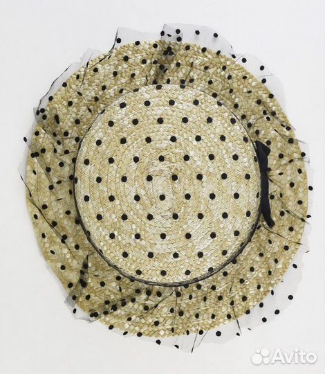 Шляпа женская соломенная