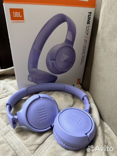 Беспроводные наушники jbl tune 520bt, фиолетовые