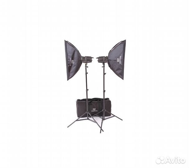 Комплект импульсного света FST E-180 Softbox KIT