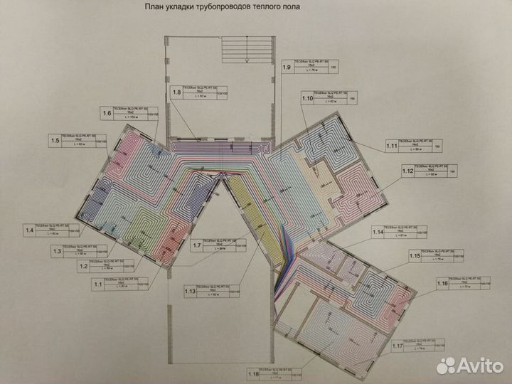 Монтаж теплого пола, систем водоснабжения