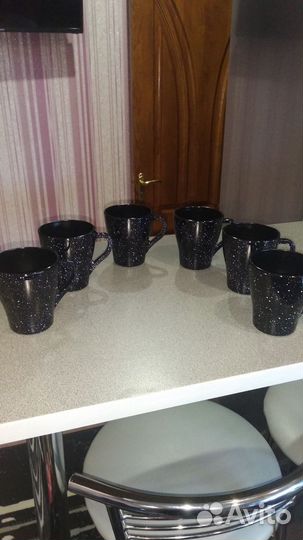Набор кружек. Новые 6 штук. 250 мл