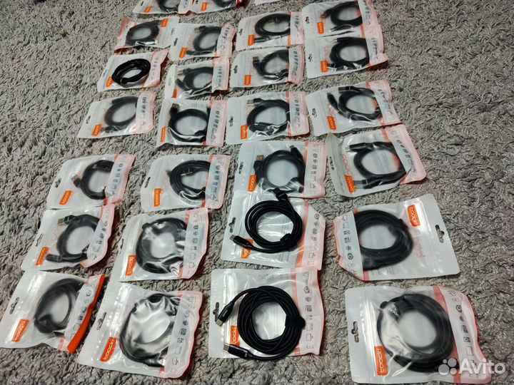 Кабель Type-C Type-С 100 Вт 2м и 1 м с дисплеем