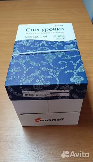 Офисная бумага А4 коробка Снегурочка