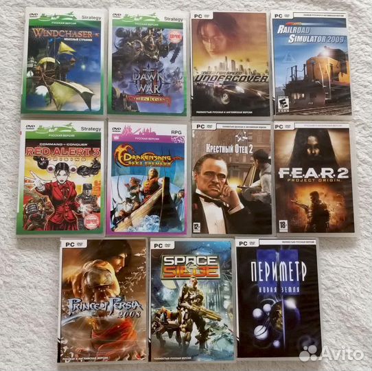 PC игры в DVD боксах