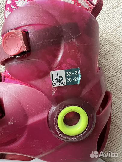 Роликовые коньки раздвижные oxelo р.32-34