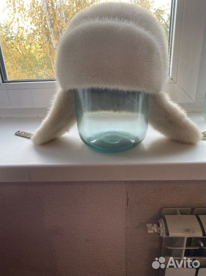 Шапка ушанка норковая женская