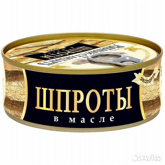 Консерва Шпроты Рыбный Стандарт №1 в масле 240г