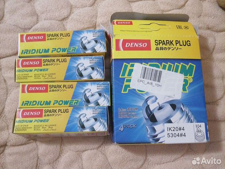 Свечи зажигания иридиевые денсо IK20 5304