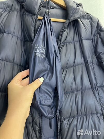 Uniqlo пуховик удлиненный xs