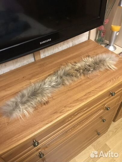 Воротник енот новый