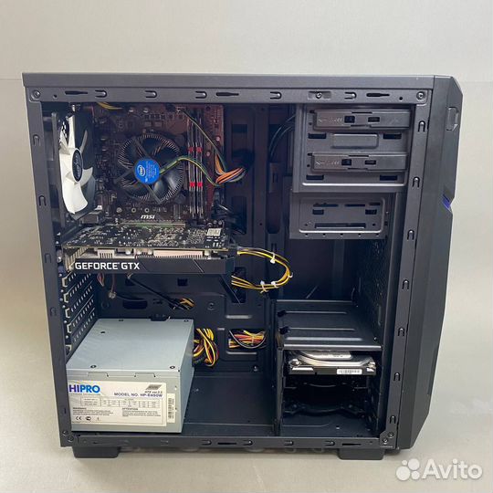 Игровой пк Intel Core i3-9100F / 16Gb / 240Gb+500G