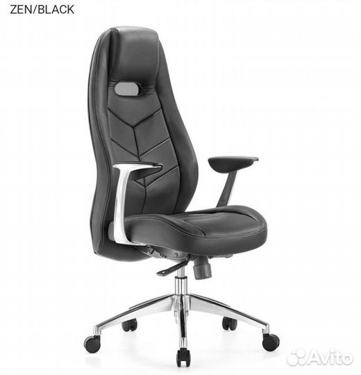 Кресло для руководителей бюрократ Zen Чёрный, кож