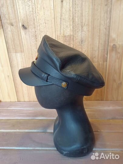 Кепка фуражка Нквд кожаная Арт.Фк78