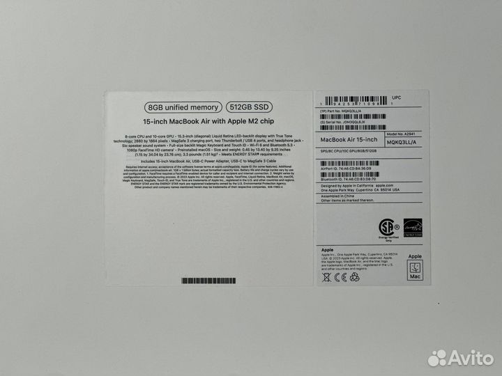 Новые Макбуки AIR и PRO М2 M3