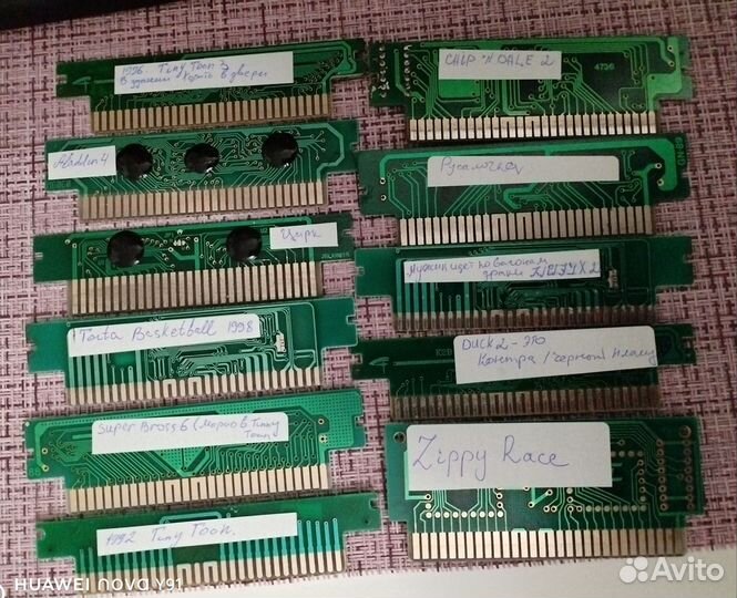 Картриджи игры платки для денди