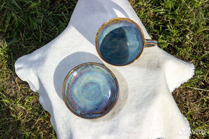 Чашка с блюдцем/ чайная пара/ керамика