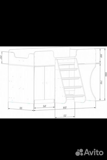 Кровать чердак детская