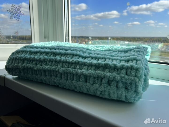 Вязанный плед детский