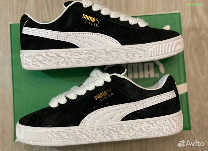 Кроссовки мужские Puma Suede XL “Black White “