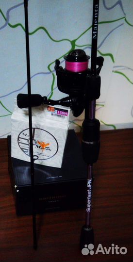 Спиннинг Tsuribito Majenta SE + Kastking Mela ll