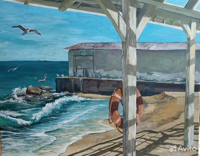 Картина на подрамнике. Голубицкая. 40\35