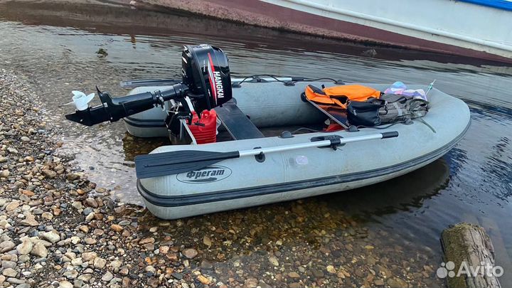 Надувная лодка с мотором 6 л с