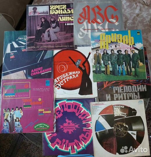 Пластинки виниловые 42 штуки
