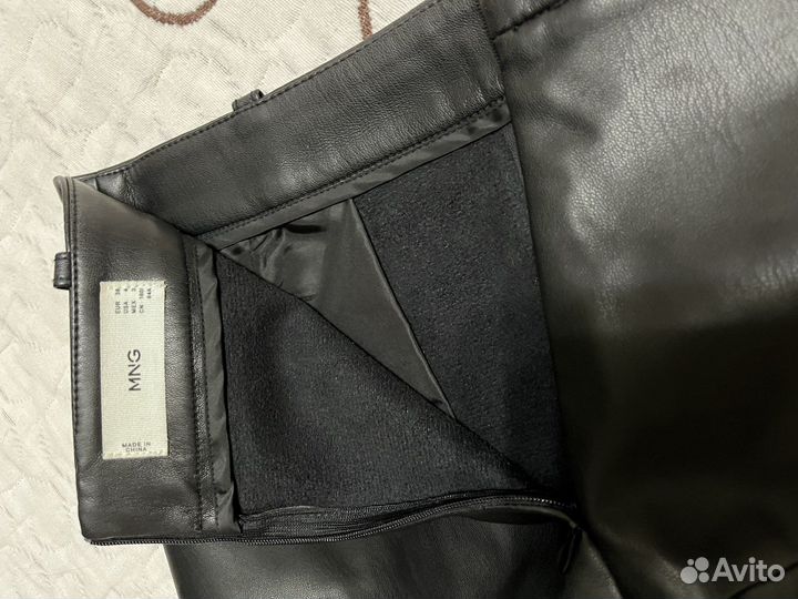 Юбка экокожа mango S