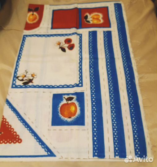 Ткань лен СССР купон