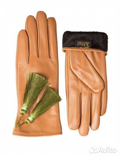 Перчатки женские кожаные новые